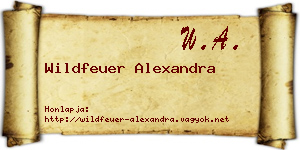 Wildfeuer Alexandra névjegykártya